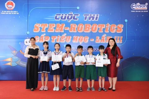 TRANH TÀI SÁNG TẠO - ĐẤU TRƯỜNG KHOA HỌC CUỘC THI STEM-ROBOTICS CẤP TIỂU HỌC NĂM 2022 - 2023